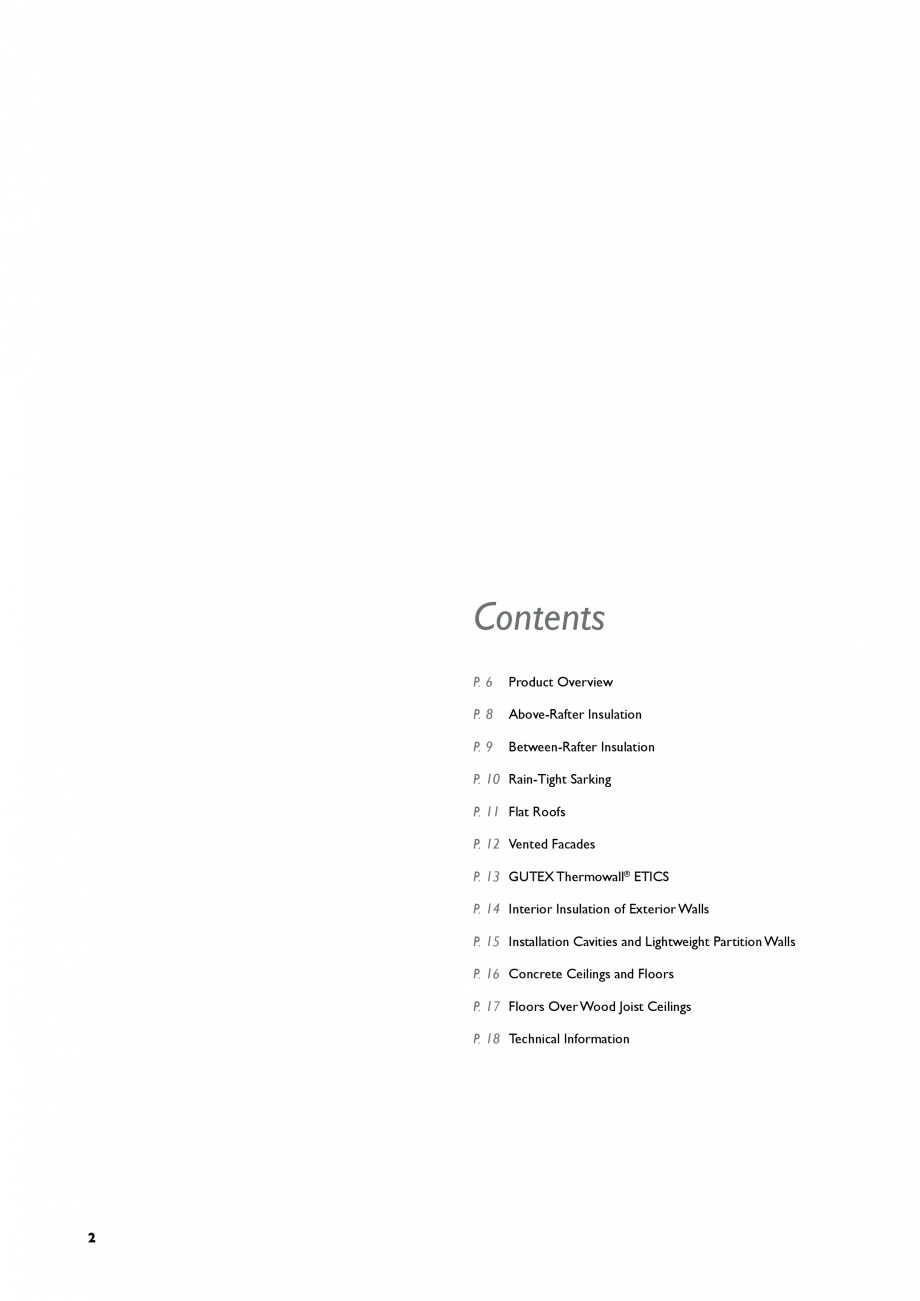 Pagina 2-Aplicarea si instalarea placilor din fibre lemnoase GUTEX Multiplex-top, Multitherm, Thermoflex,...