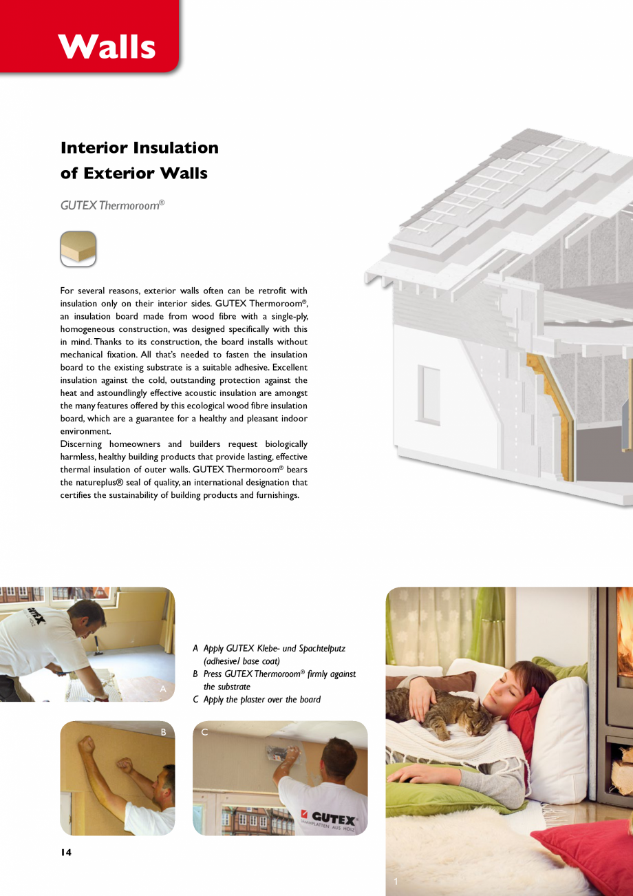 Pagina 14-Aplicarea si instalarea placilor din fibre lemnoase GUTEX Multiplex-top, Multitherm, Thermoflex,...
