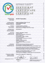 Certificat de calitate natureplus GUTEX