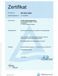 Certificat Gutex ISO 9001:2008