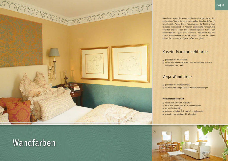 Pagina 8-Tencuieli decorative KREIDEZEIT 960.2-960.3, 968-969, 980-982, Tadelakt 275.1-275.4 Catalog, brosura...