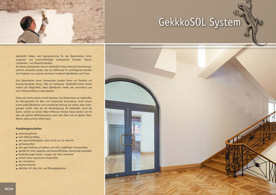 Pagina 12-Tencuieli decorative KREIDEZEIT 960.2-960.3, 968-969, 980-982, Tadelakt 275.1-275.4 Catalog, brosura...