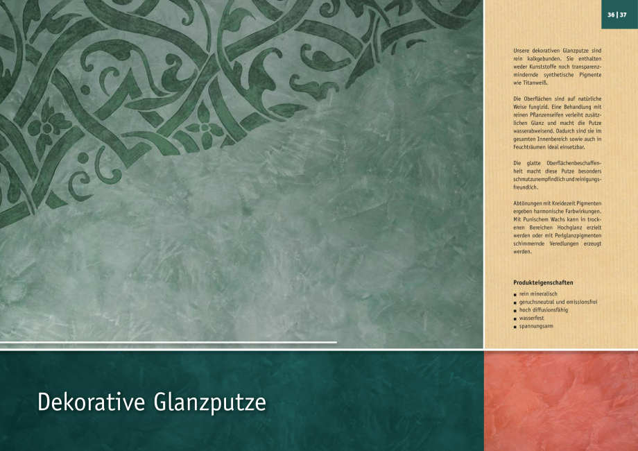 Pagina 19-Tencuieli decorative KREIDEZEIT 960.2-960.3, 968-969, 980-982, Tadelakt 275.1-275.4 Catalog, brosura...