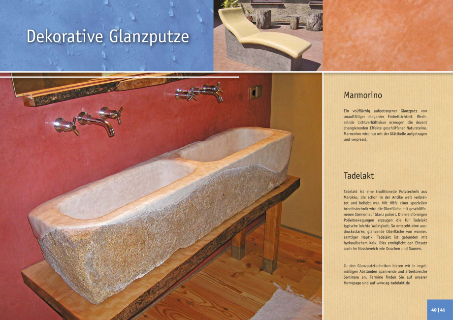 Pagina 21-Tencuieli decorative KREIDEZEIT 960.2-960.3, 968-969, 980-982, Tadelakt 275.1-275.4 Catalog, brosura...