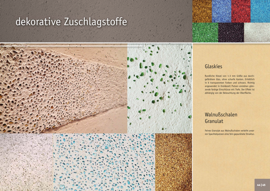 Pagina 23-Tencuieli decorative KREIDEZEIT 960.2-960.3, 968-969, 980-982, Tadelakt 275.1-275.4 Catalog, brosura...