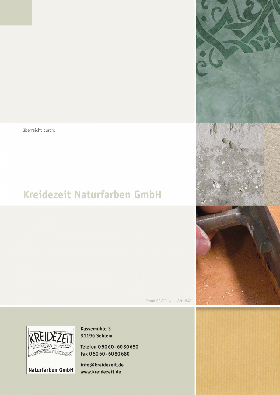 Pagina 39-Tencuieli decorative KREIDEZEIT 960.2-960.3, 968-969, 980-982, Tadelakt 275.1-275.4 Catalog, brosura...