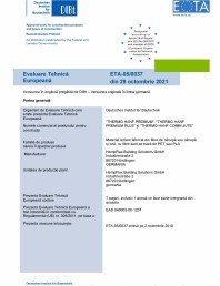 Evaluare tehnica europeana ETA-05/0037