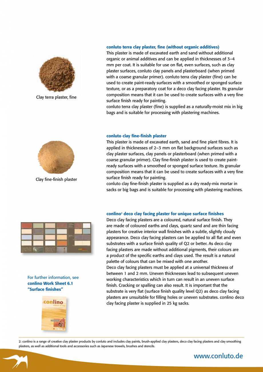 Pagina 8-Tencuieli de argila pentru interior conluto Catalog, brosura Engleza bond
Earth is a building...