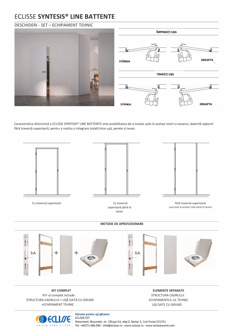 Pagina 1-Echipament tehnic ECLISSE SYNTESIS® LINE BATTENTE  Catalog, brosura Romana ECLISSE SYNTESIS®...