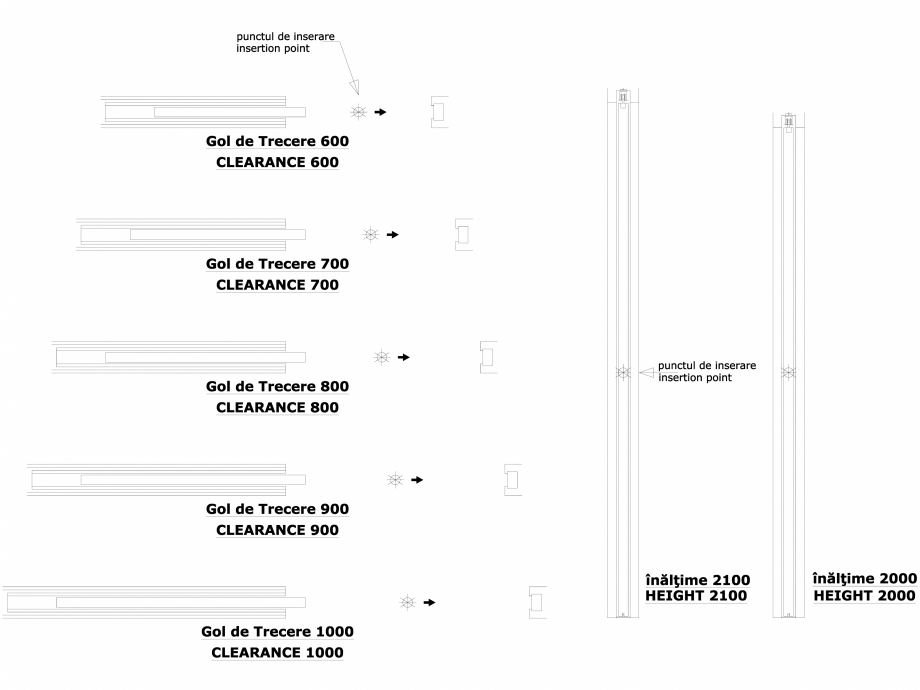 Pagina 1-CAD-DWG Sistem pentru glisarea unei usi SYNTESIS SP 125 - versiunea gips-carton ECLISSE Detaliu de...