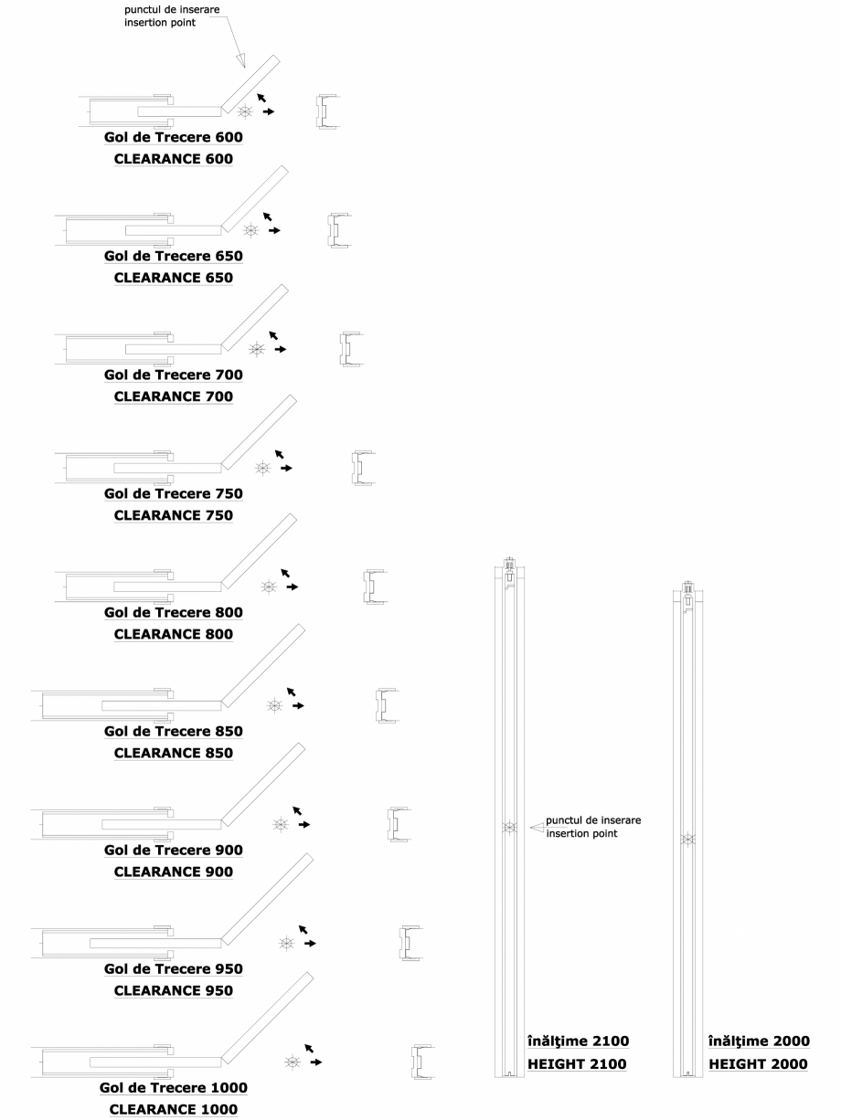 Pagina 1-CAD-DWG Sistem pentru glisarea unei usi sectionale NOVANTA SP 125 - versiunea zidarie ECLISSE...