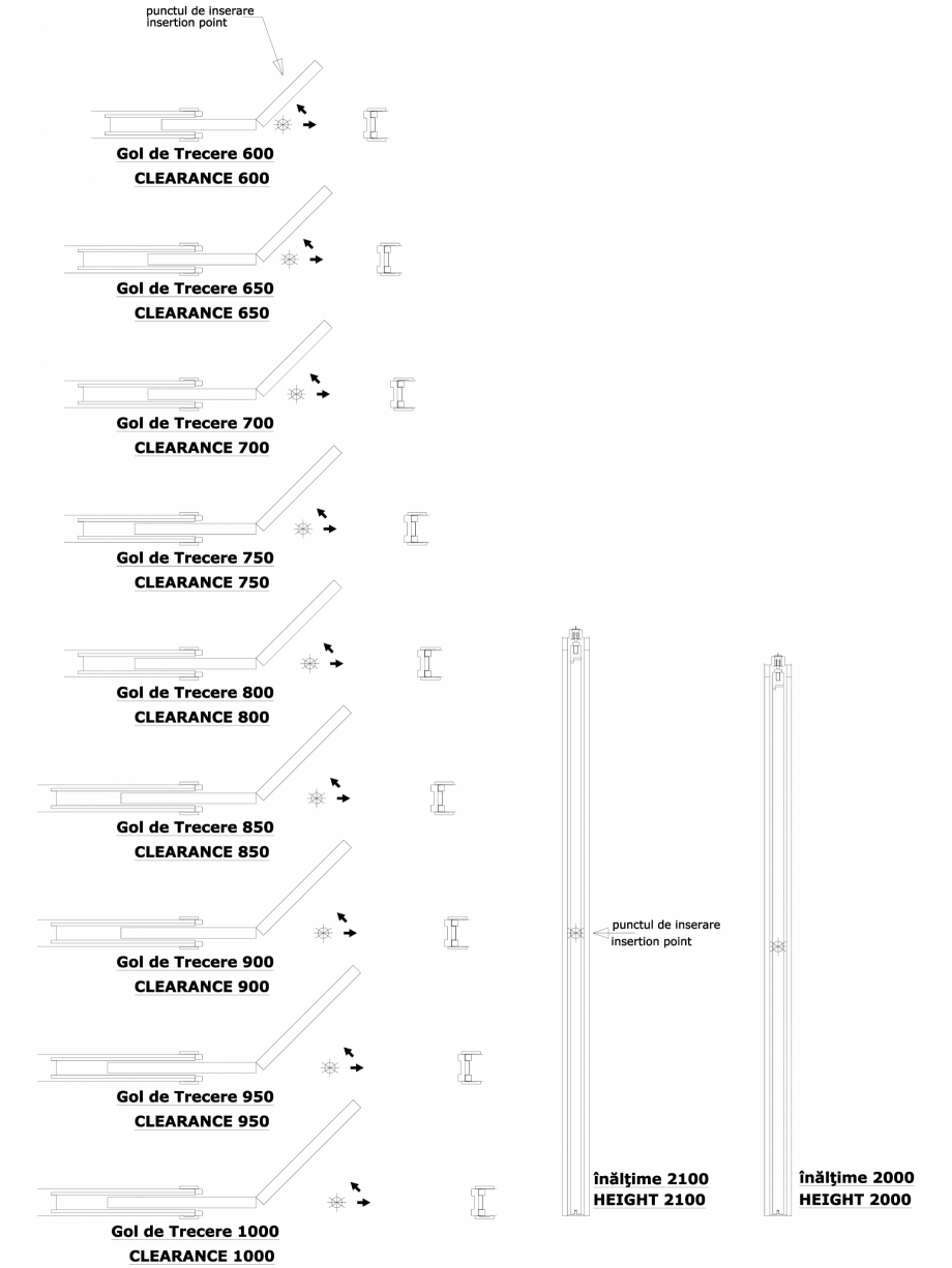 Pagina 1-CAD-DWG Sistem pentru glisarea unei usi sectionale NOVANTA SP 100 - versiunea gips-carton ECLISSE...