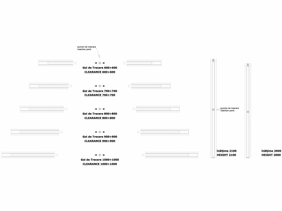 Pagina 1-CAD-DWG Sistem pentru glisarea a doua usi simetrice SYNTESIS ESTENSIONE SP 125 - versiunea zidarie...