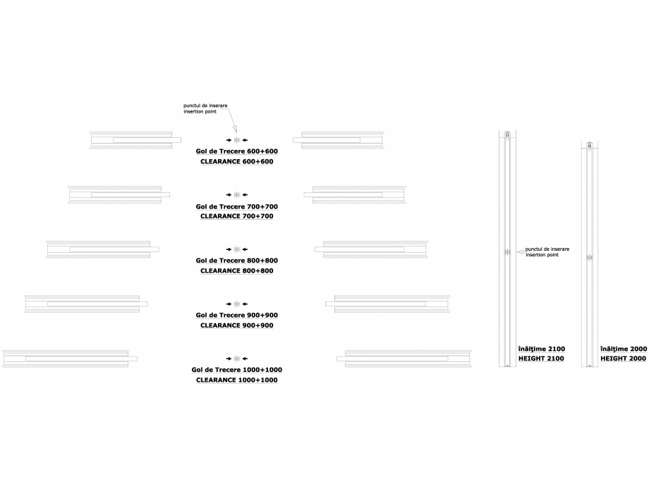 Pagina 1-CAD-DWG Sistem pentru glisarea a doua usi simetrice SYNTESIS ESTENSIONE SP 150 - versiunea...