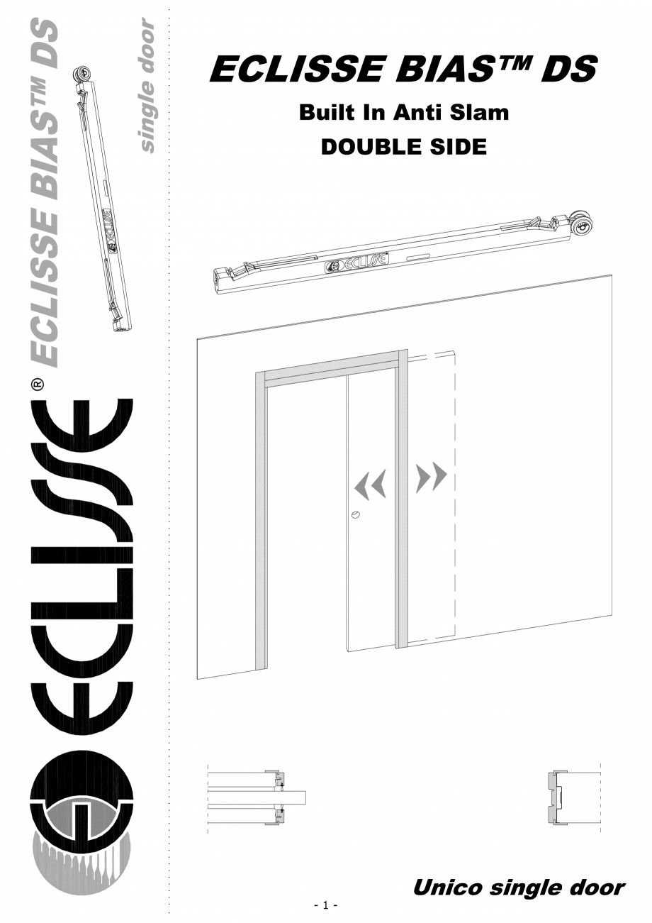 Pagina 1-Amortizor bidirectional ECLISSE ESTENSIONE, LUCE UNICO, LUCE ESTENSIONE, SYNTESIS® LINE UNICO...