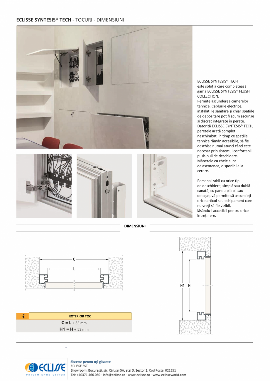 Pagina 1-Tocuri ECLISSE SYNTESIS® TECH ECLISSE Fisa tehnica Romana ECLISSE SYNTESIS® TECH - TOCURI -...