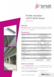 Profil metalic din tabla zincata SINIAT - UW75 NIDA Metal
