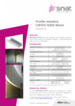 Profil metalic din tabla zincata SINIAT - CW100 NIDA Metal