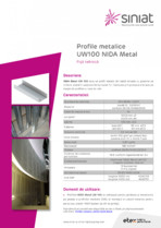 Profil metalic din tabla zincata SINIAT