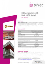 Diblu metalic 6x40 DN6 NIDA Metal SINIAT