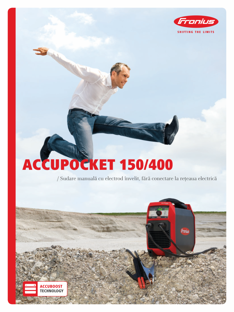 Pagina 1-Echipament de sudura cu electrozi SEI FRONIUS AccuPocket 150/400 Catalog, brosura Romana ACCUPOCKET ...