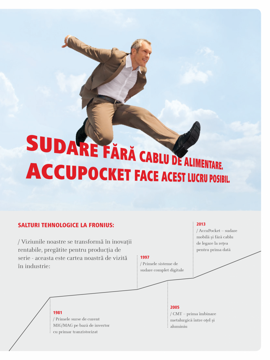 Pagina 3-Echipament de sudura cu electrozi SEI FRONIUS AccuPocket 150/400 Catalog, brosura Romana Boost aduce...