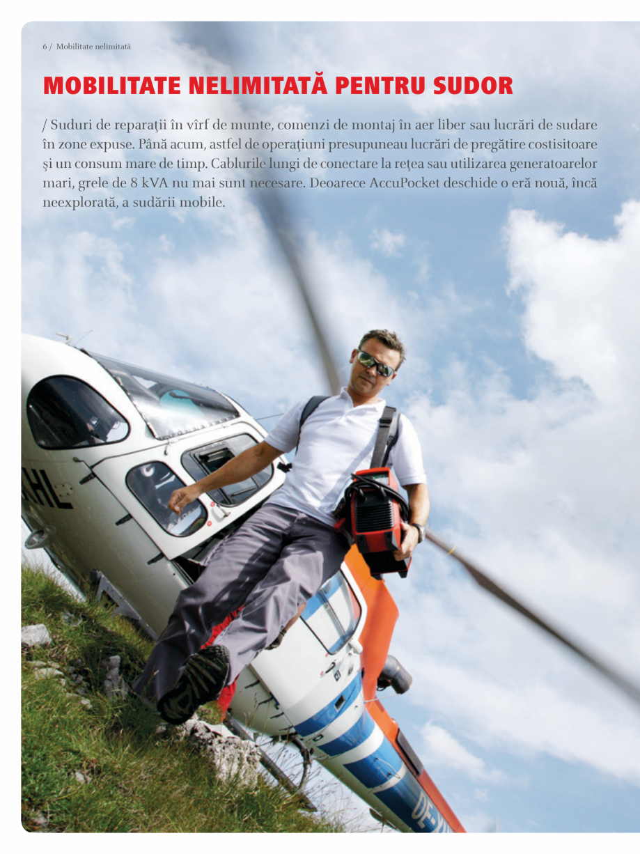 Pagina 6-Echipament de sudura cu electrozi SEI FRONIUS AccuPocket 150/400 Catalog, brosura Romana eraţiunile...