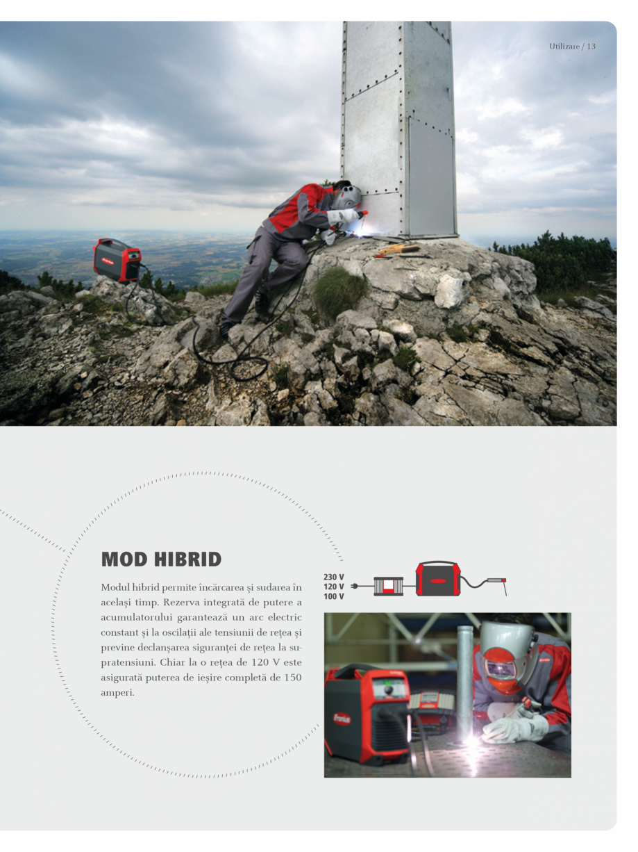 Pagina 13-Echipament de sudura cu electrozi SEI FRONIUS AccuPocket 150/400 Catalog, brosura Romana  OPTIME DE ...
