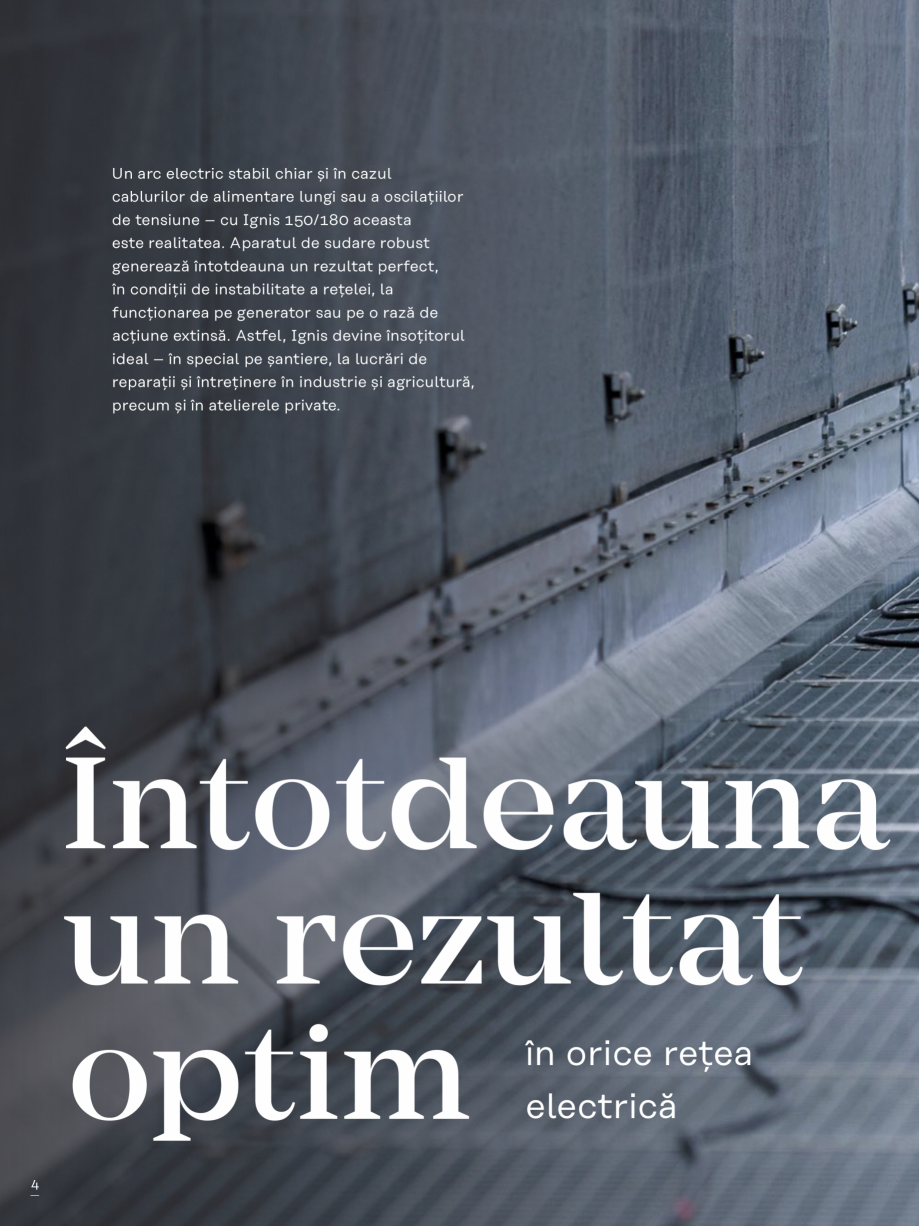 Pagina 4 - Echipament sudura cu electrozi SEI FRONIUS FRONIUS Ignis 150 Catalog, brosura Romana...