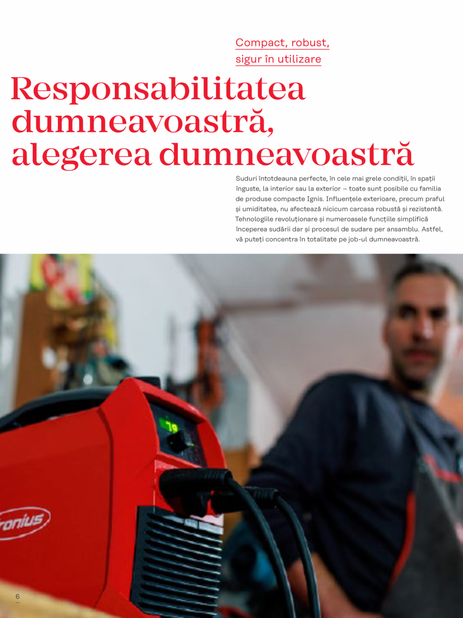 Pagina 6 - Echipament sudura cu electrozi SEI FRONIUS FRONIUS Ignis 150 Catalog, brosura Romana lse ...