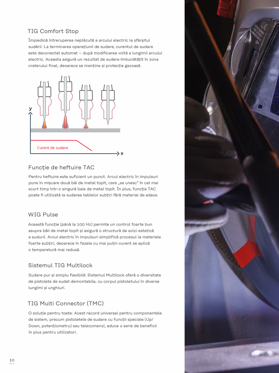 Pagina 10-Echipament sudura cu electrozi SEI FRONIUS FRONIUS Ignis 150 Catalog, brosura Romana bil opțional...