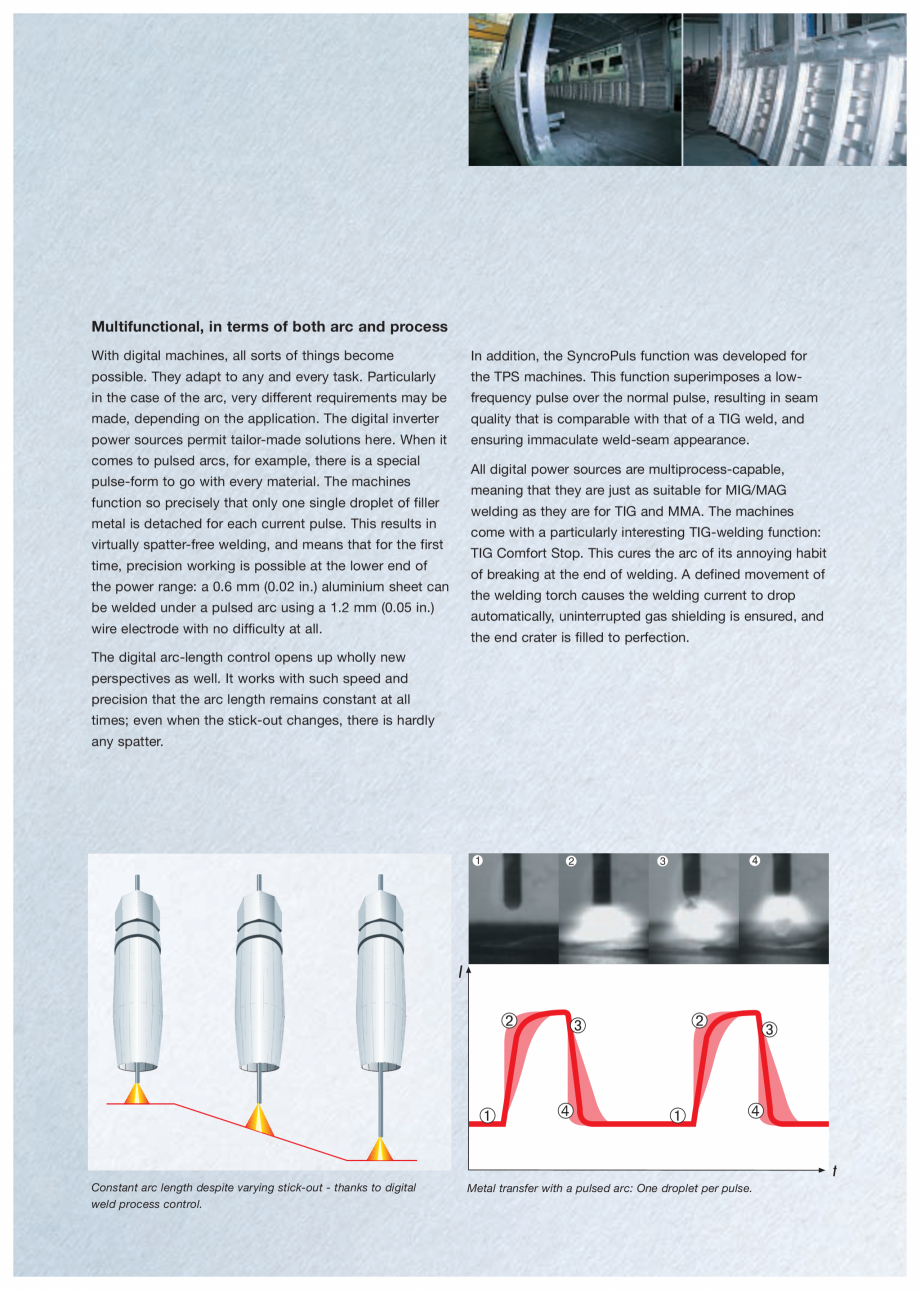 Pagina 5-Echipament sudura MIG/MAG  FRONIUS Transpuls Synergic 4000 Catalog, brosura Engleza 
conventional...