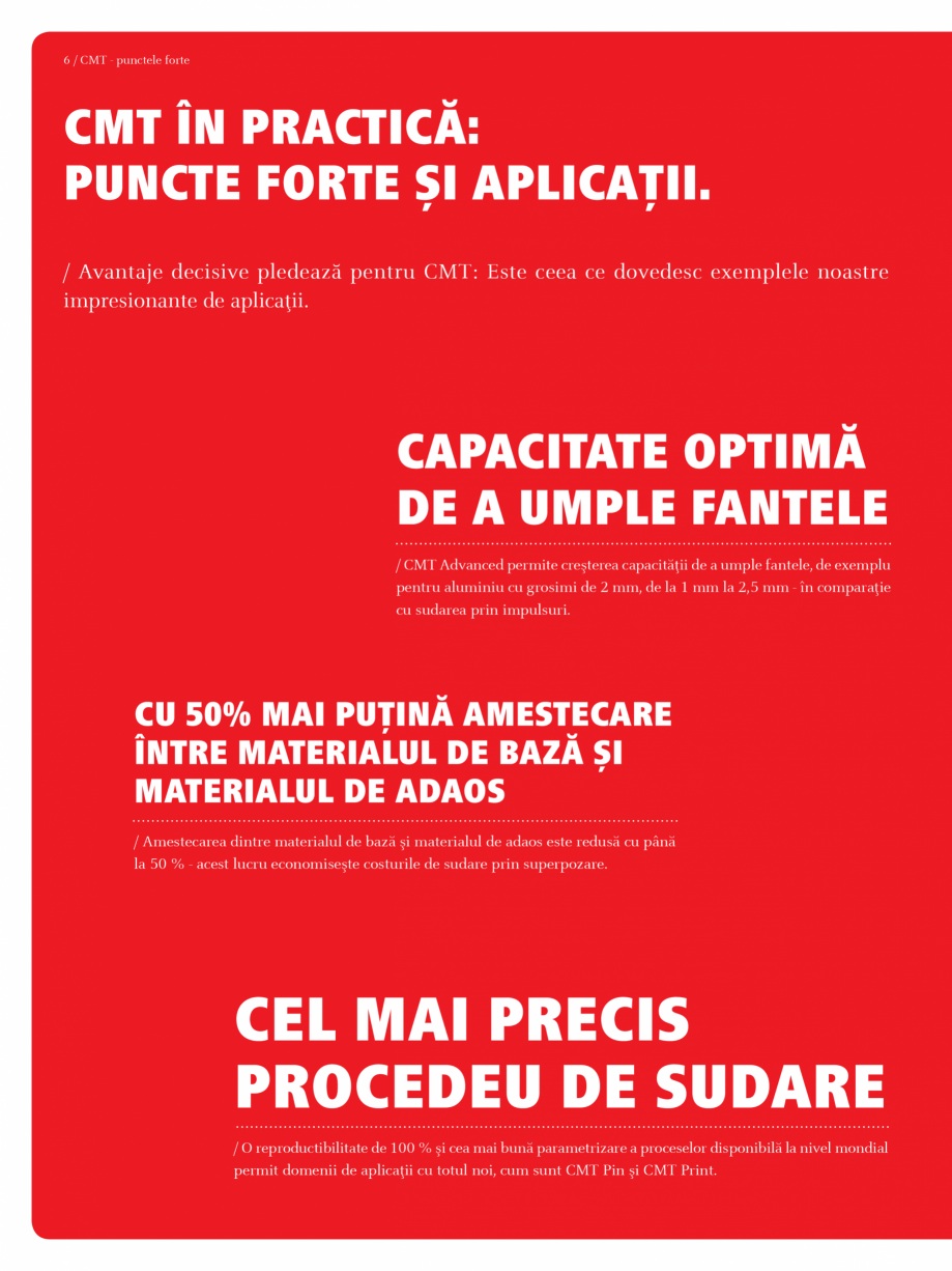 Pagina 6-Echipament sudura MIG/MAG  FRONIUS Transpuls Synergic 4000 Catalog, brosura Romana / /
/ /
/ /
/ /
/...