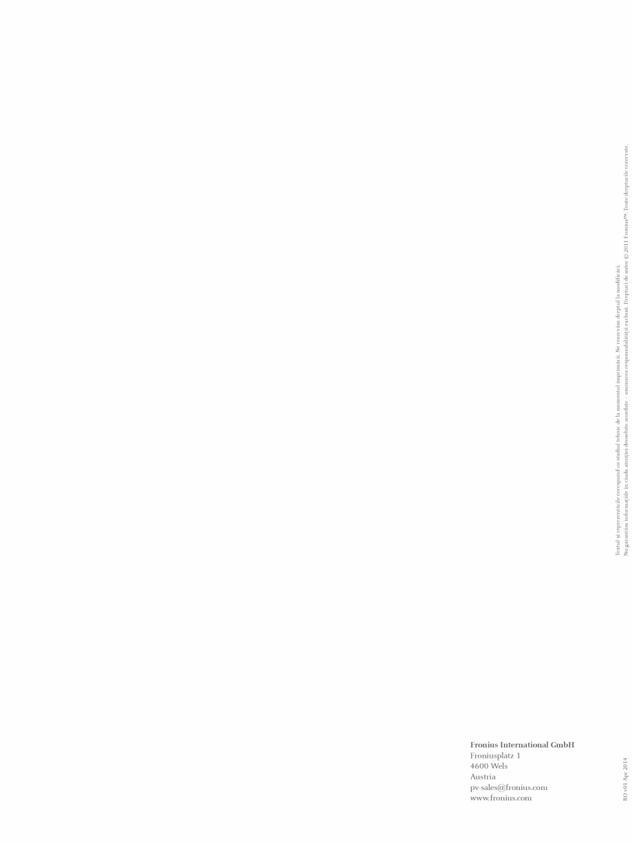 Pagina 16-Echipament sudura MIG/MAG  FRONIUS Transpuls Synergic 4000 Catalog, brosura Romana în faţă şi...