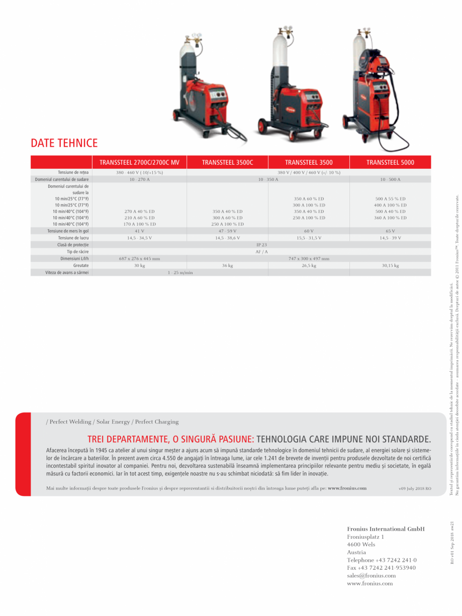 Pagina 4-Echipament sudura MIG/MAG FRONIUS TransSteel 3500 Synergic Catalog, brosura Engleza ilă înseamnă
...