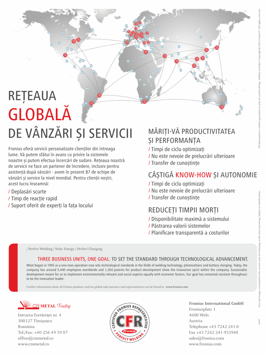 Pagina 8-Solutii de sudare dedicate utilajelor pentru constructii FRONIUS Catalog, brosura Romana n seria...