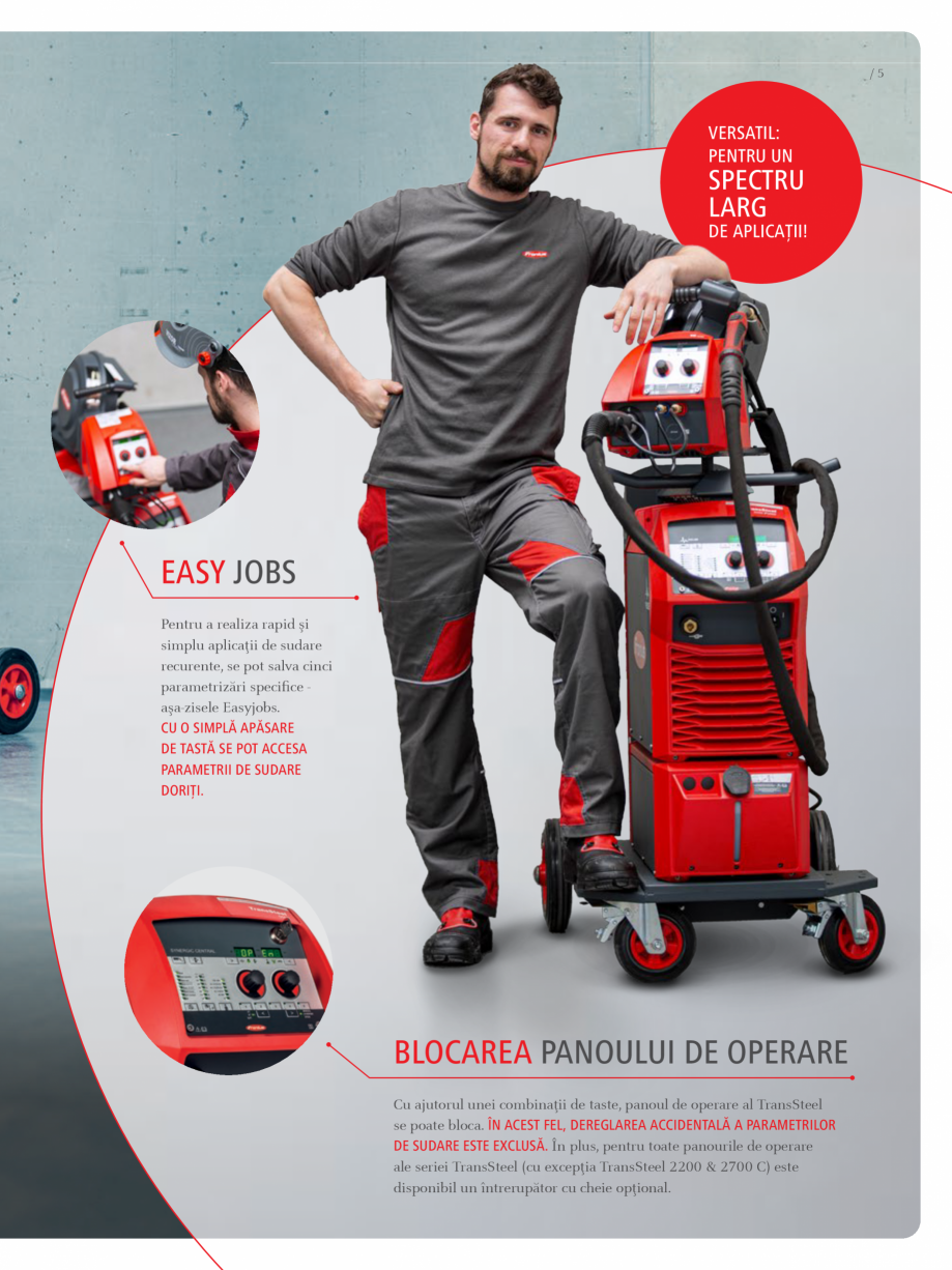 Pagina 5-Echipament sudura MIG/MAG FRONIUS TransSteel 4000 Pulse Catalog, brosura Romana acest fel,...