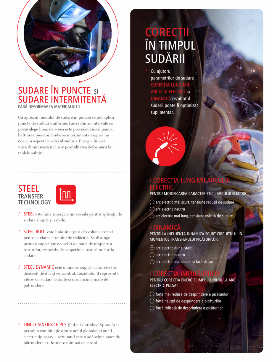 Pagina 7-Echipament sudura MIG/MAG FRONIUS TransSteel 4000 Pulse Catalog, brosura Romana T este linia...