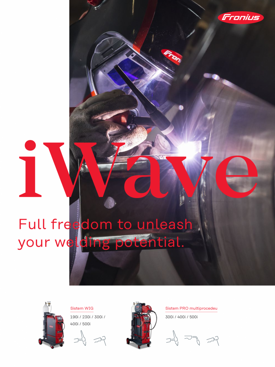 Pagina 1-Aparat de sudura TIG FRONIUS iWave 190i AC/DC Catalog, brosura Romana iWave
Full freedom to unleash
...