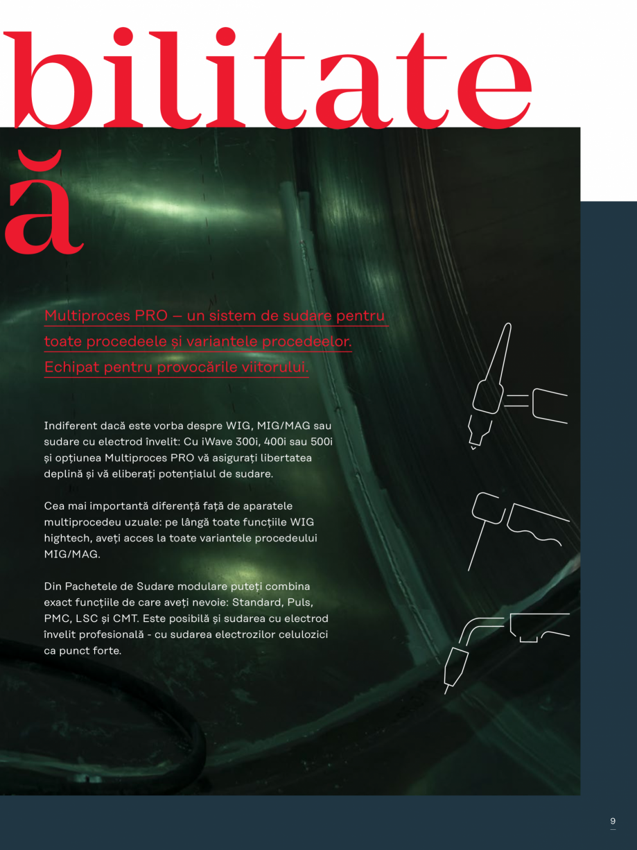 Pagina 9-Aparat de sudura TIG FRONIUS iWave 190i AC/DC Catalog, brosura Romana ei Smart-Manager fără...