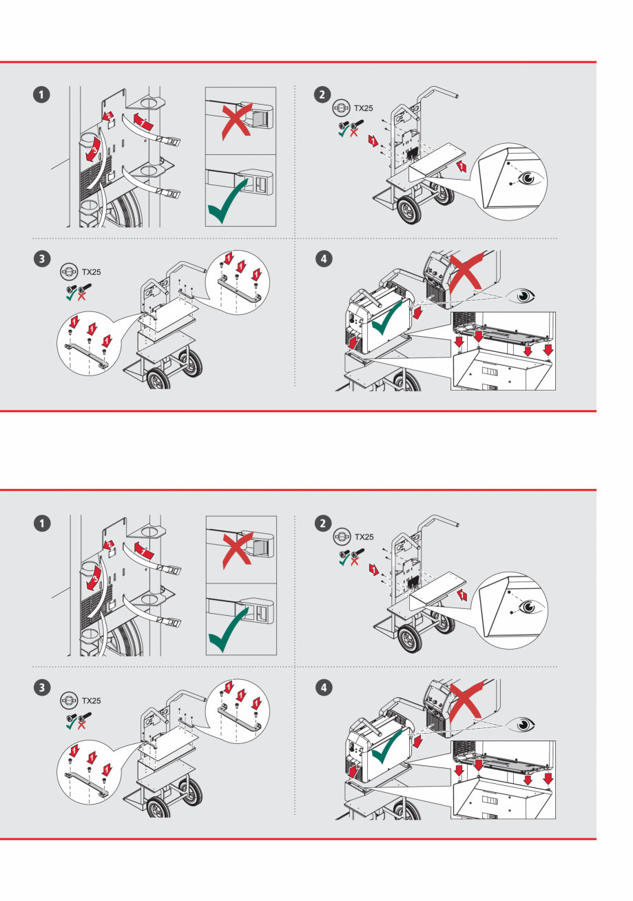 Pagina 3-Ghid rapid de utilizare - aparat sudura - racire cu gaz FRONIUS iWave 190i AC/DC Instructiuni montaj...