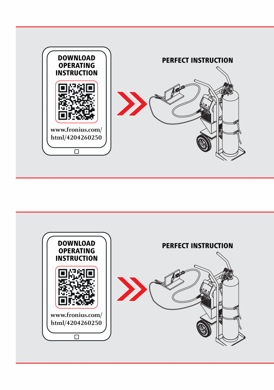 Pagina 8-Ghid rapid de utilizare - aparat sudura - racire cu gaz FRONIUS iWave 190i AC/DC Instructiuni montaj...