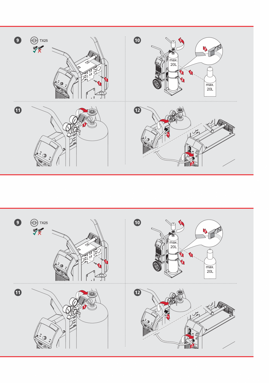 Pagina 5-Ghid rapid de utilizare - aparat sudura - racire cu apa FRONIUS iWave 230i AC/DC Instructiuni montaj...