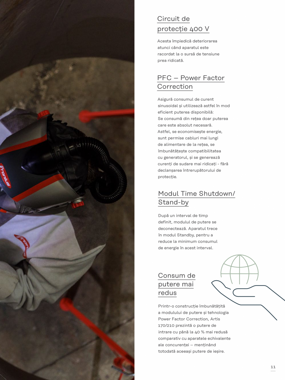 Pagina 11-Aparat de sudura WIG FRONIUS Artis 170 Catalog, brosura Romana l evitată.

Electrozi celulozici
...