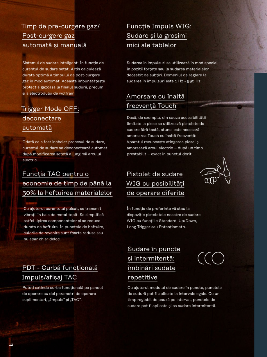 Pagina 12-Aparat de sudura WIG FRONIUS Artis 170 Catalog, brosura Romana .)

1 x 230 V

1 x 120 V

16 A

20 A
...