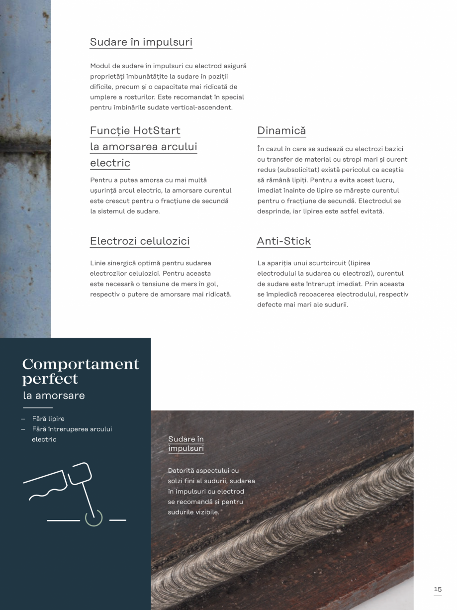 Pagina 15-Aparat de sudura WIG FRONIUS Artis 170 Catalog, brosura Romana im cu ce se confruntă, le cunoaștem...