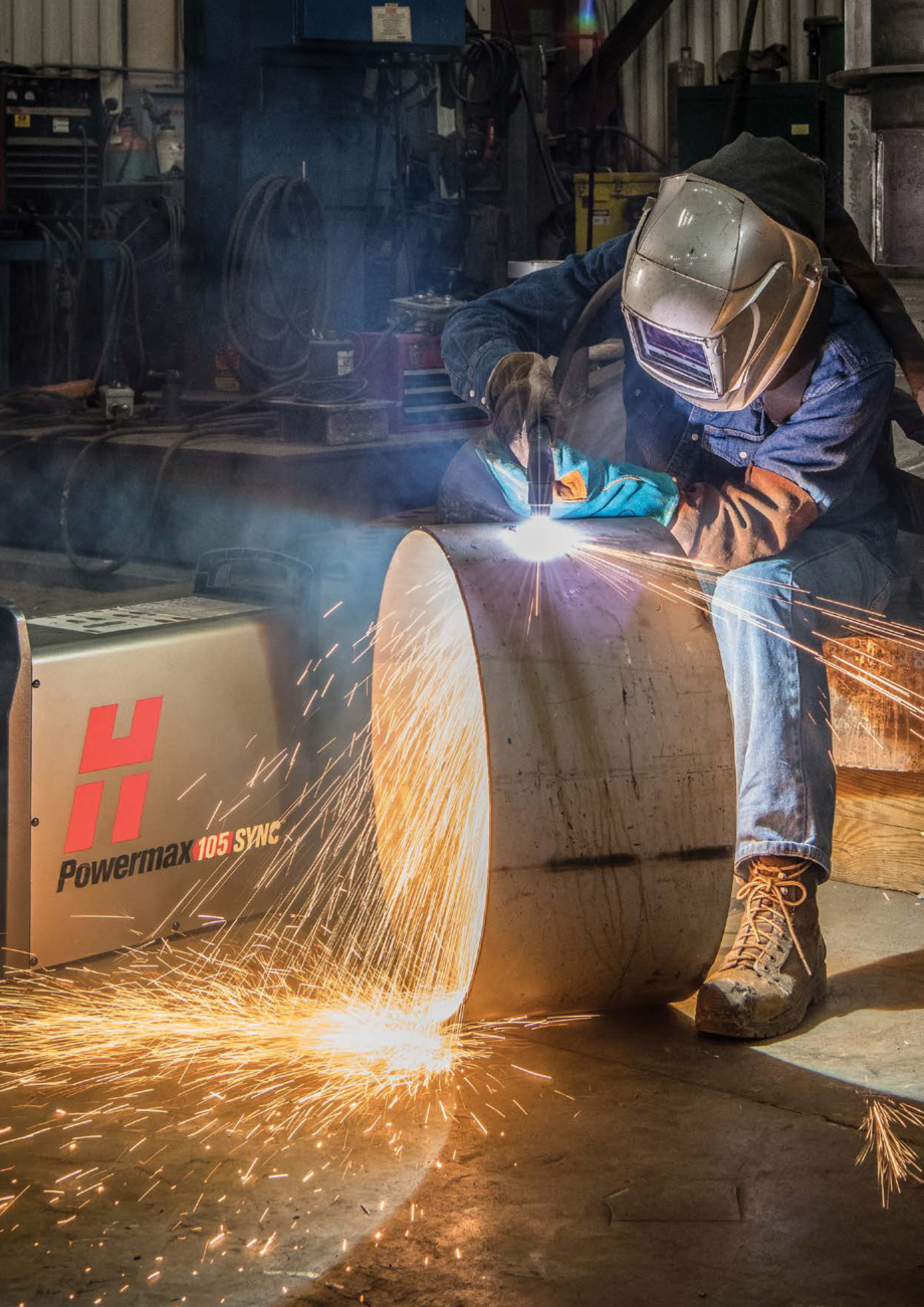 Pagina 4-Sisteme profesionale cu plasma cu aer la 65-105 amps HYPERTHERM Powermax105 SYNC Catalog, brosura...