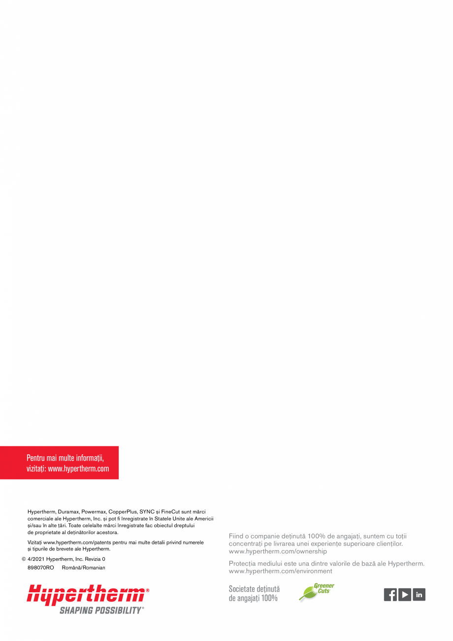 Pagina 4-Adaptor cartus pentru pistoletele Powermax® seriile Duramax® și Duramax Lock HYPERTHERM...