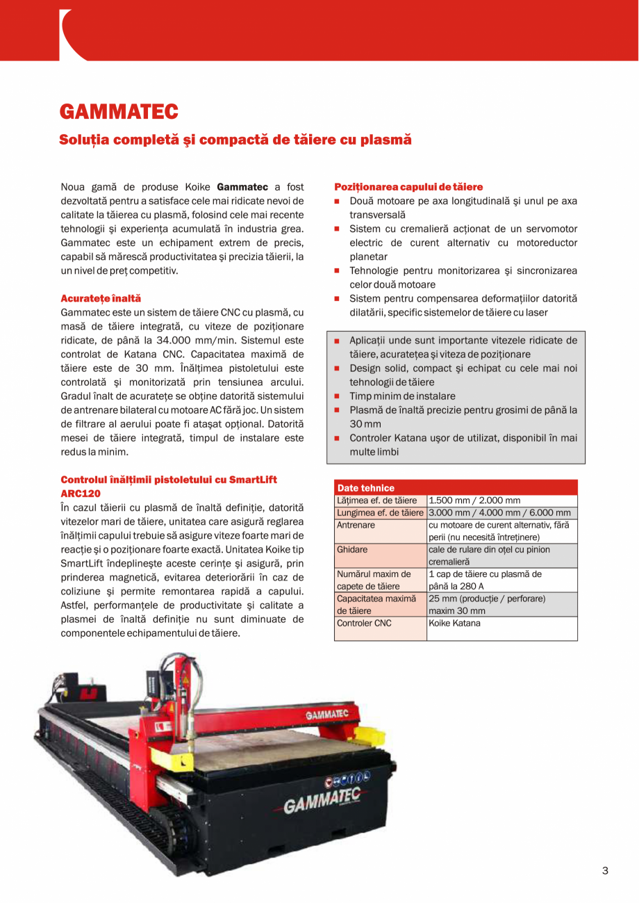 Pagina 3 - Sisteme portabile de taiere cu oxigaz si plasma KOIKE Catalog, brosura Romana 