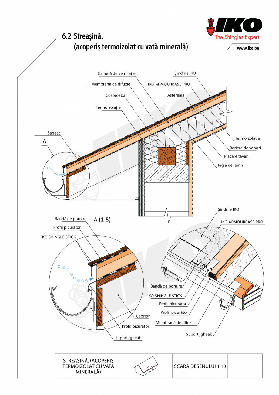 Pagina 2-CAD-PDF Detaliu streasina IKO Detaliu de montaj 